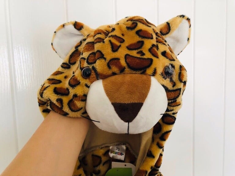Hooded Leopard Romper 2-6 months New with Tags