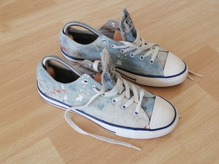 Vintage 90's CONVERSE ALL STAR Denim Canvas Pumps. Size : UK 5.5. EU 38 