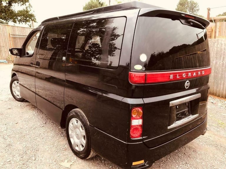 2006 RUST FREE Nissan ELGRAND POP TOP 4 BERTH NEW SIDE CAMPER CONVERSION 64K
