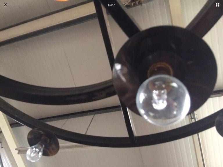 XXL rustic handmade chandelier 10 bulb 