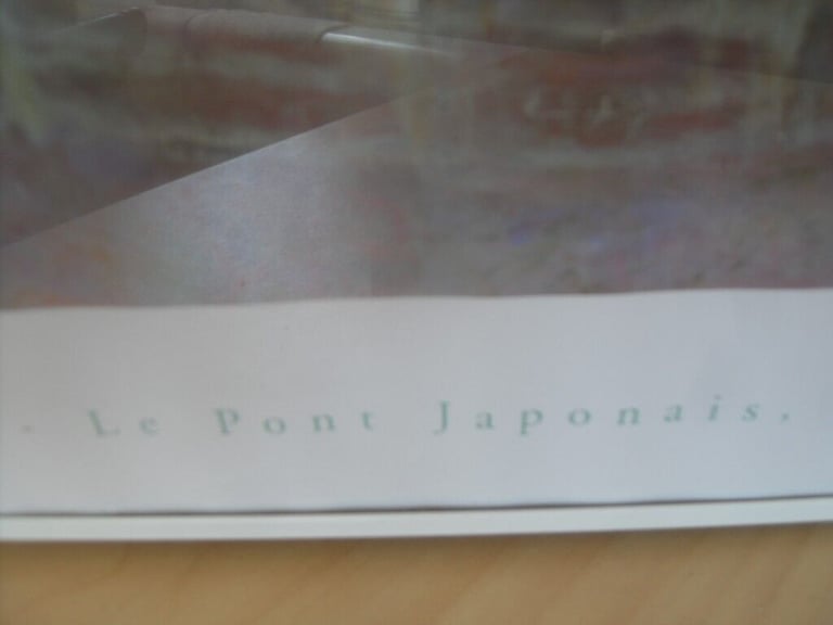 Very Nicely Framed Print of Claude Monet - Le Pont Japonais, Giverny - £40