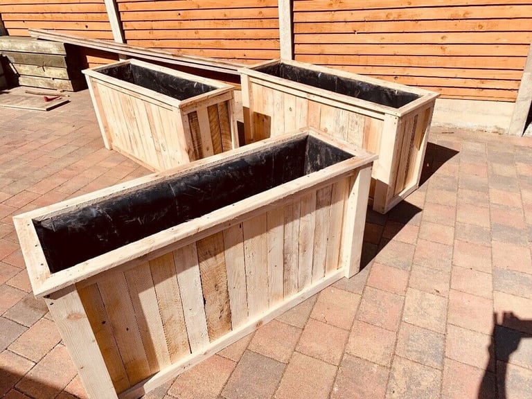 image for Handmade Wooden Flower/Plant/Vegetable Planter