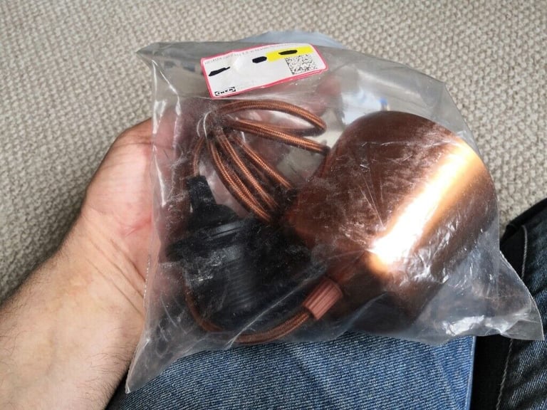  Brand New HEMMA Cord set, textile/copper-colour 1.8 m