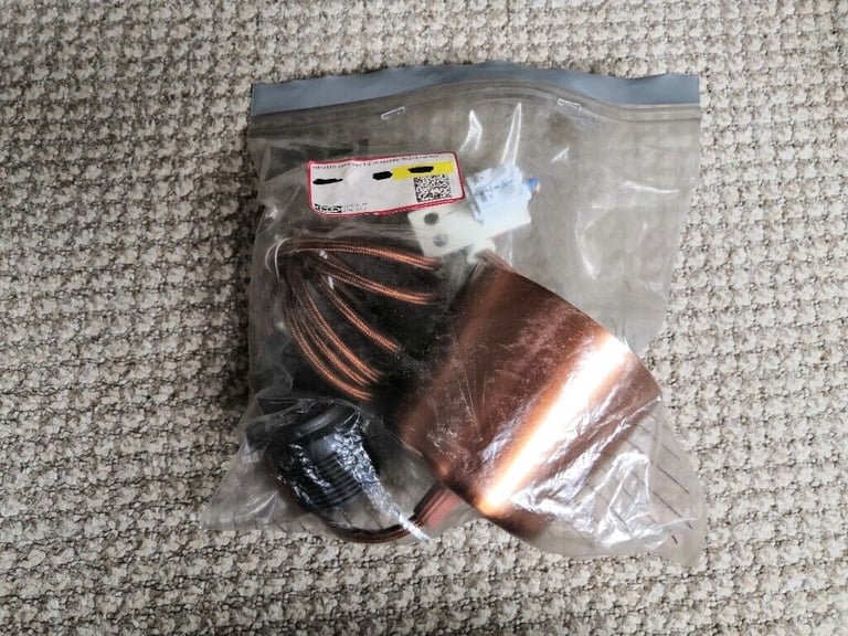  Brand New HEMMA Cord set, textile/copper-colour 1.8 m
