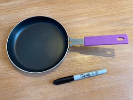 image for Small / Miniature Frying Pan - Purple Metal Non-Stick Brand New