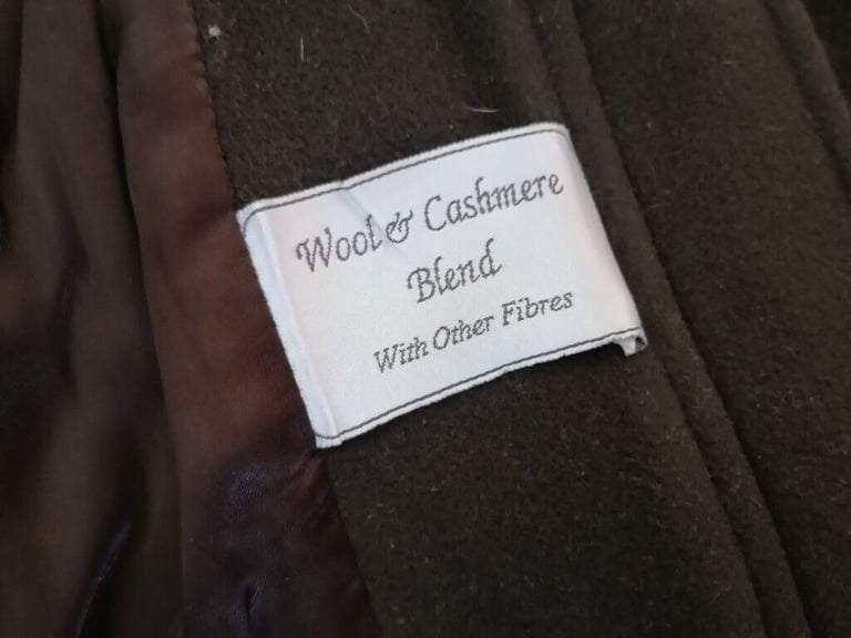 Vintage Designer JACQUES VERT Wool & Cashmere Oversized Jacket . Ex Cond. Ladies. Size : M