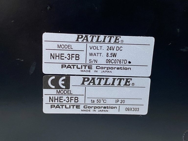 PATLITE NHE-3FB Network Warning & Security Light, 100-240V, Japan Origin