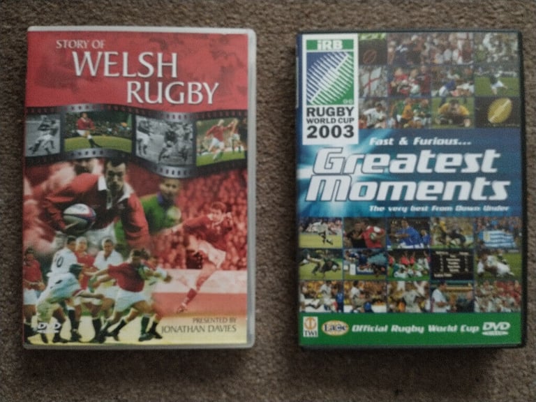 RUGBY DVDs - 2 -the STORY OF WELSH RUGBY & RUGBY WORLD CUP 2003