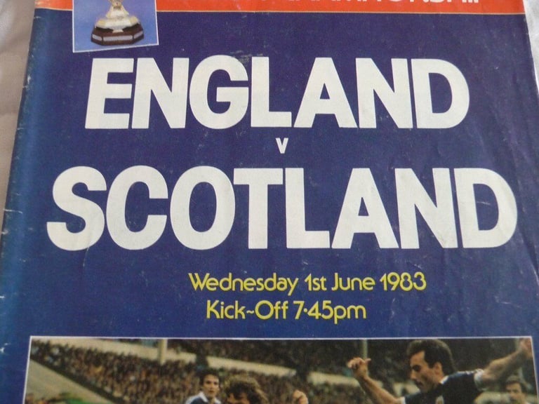 England v Scotland football programme