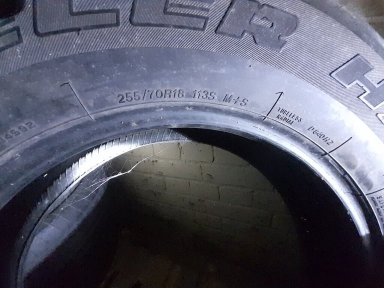 Pair of Brdgestone Dueler H/T 255 70 18 Tyre Full Tread in West London Area