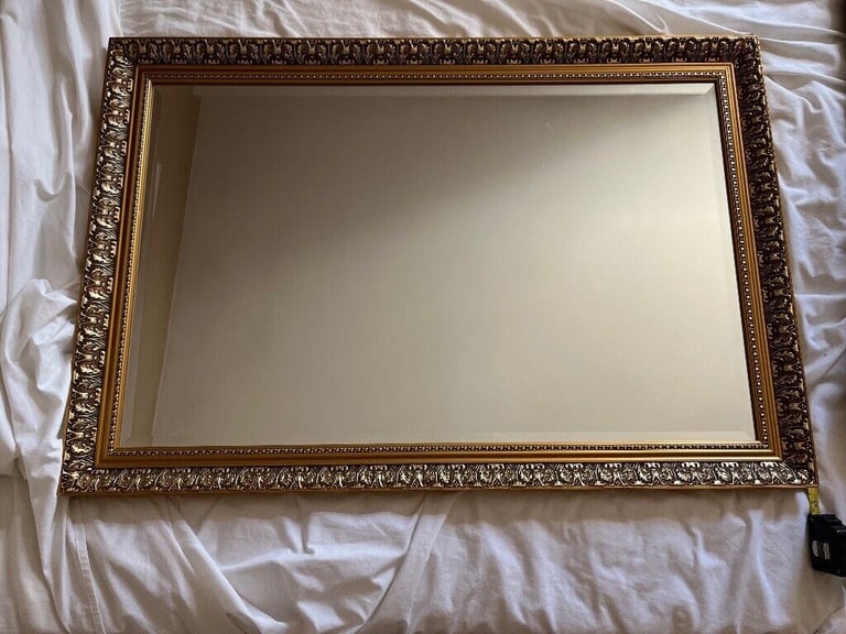image for Gold mirror living room. Good quality.  37” x 25”. Good condition see pics.
