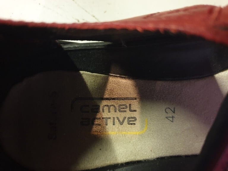 Camel active red leather women sandals size 42