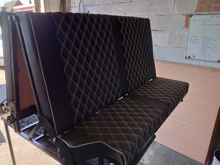 3 Seater full width Rock And Roll Bed/Seat VW T4, T5, T6, Vivaro, Transit, Bongo