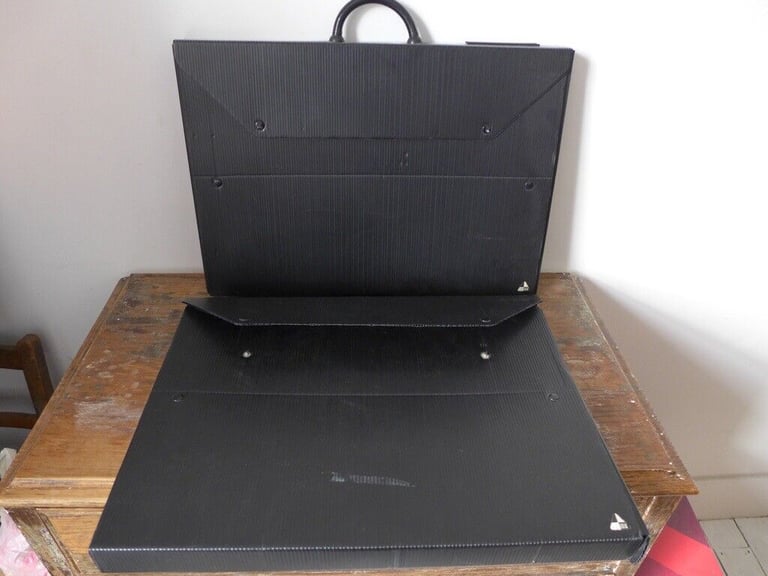 image for TWO 1990s Vintage A3 PORTFOLIO CASES. Lightweight. In good condition. £15 for the two.