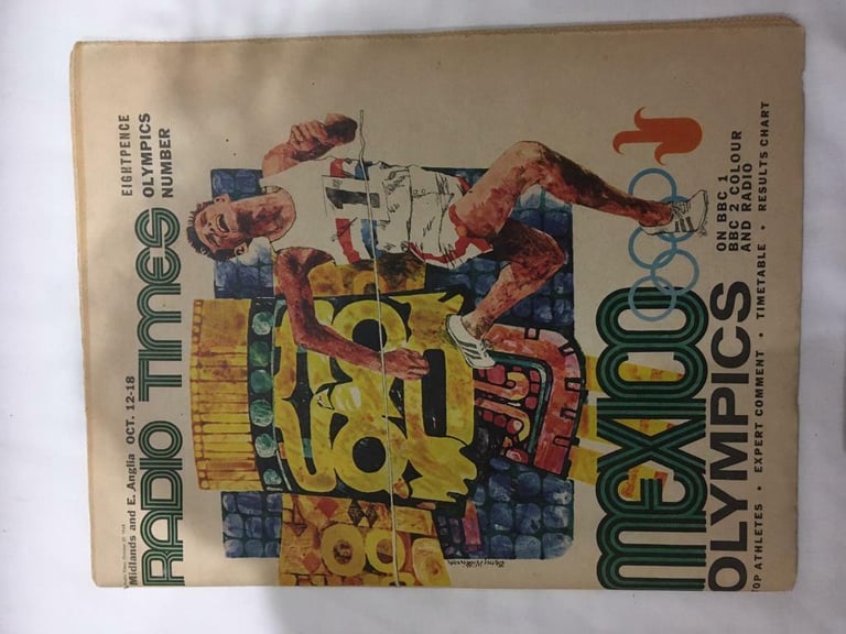 Vintage Olympic edition of Radio Times 1968