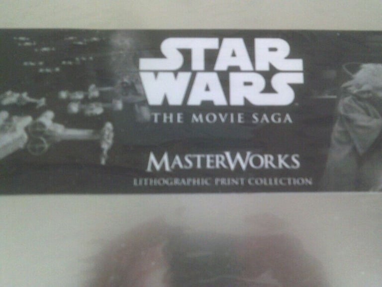 STAR WARS SAGA MOVIE 60 LITHOGRAPHIC PRINTS  IN TIN NEW SEALED  + COA