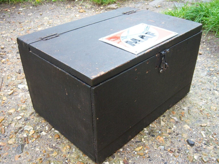 Vintage hardwood trunk.