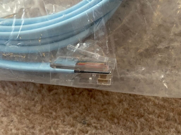 Genuine Cisco Console Cable RS232 Serial Port to RJ45 Ethernet, 1.8m