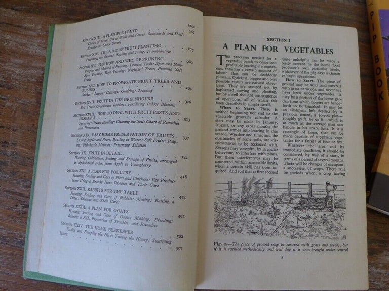 Three Collectable Vintage Gardening Books. See titles and details below. The three for £20.