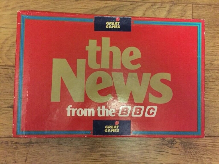 The News From The BBC, Vintage Board Game, by Mattel Games in 1987