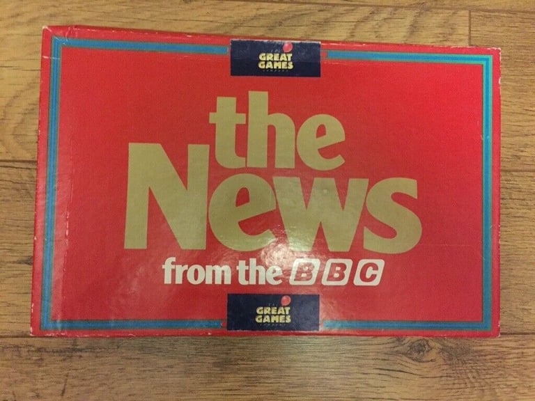 image for Board Game - The News From The BBC, Vintage Board Game, by Mattel Games in 1987