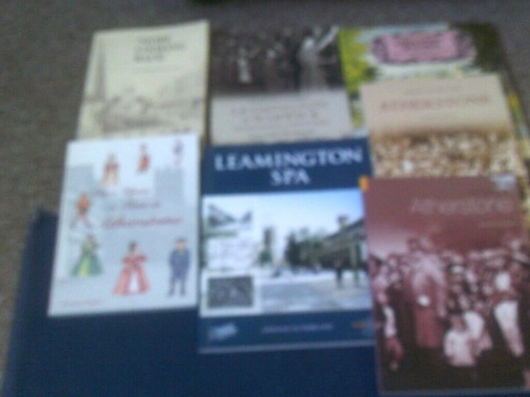 7 MIXED BOOKS ON ATHERSTONE + LEMINGTON + WARWICK  1 BOOK SIGNED P/B  