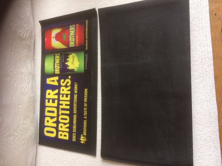 New brothers Cider Rubber Beer Mats x 2