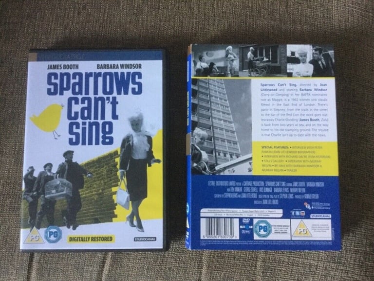 Sparrows can’t sing 1963 film,dvd ,Barbara Windsor.James Booth.All star cast. Crookes S10 Sheffield.