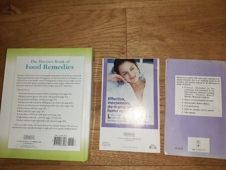 Food & Home Remedies Books X 3 