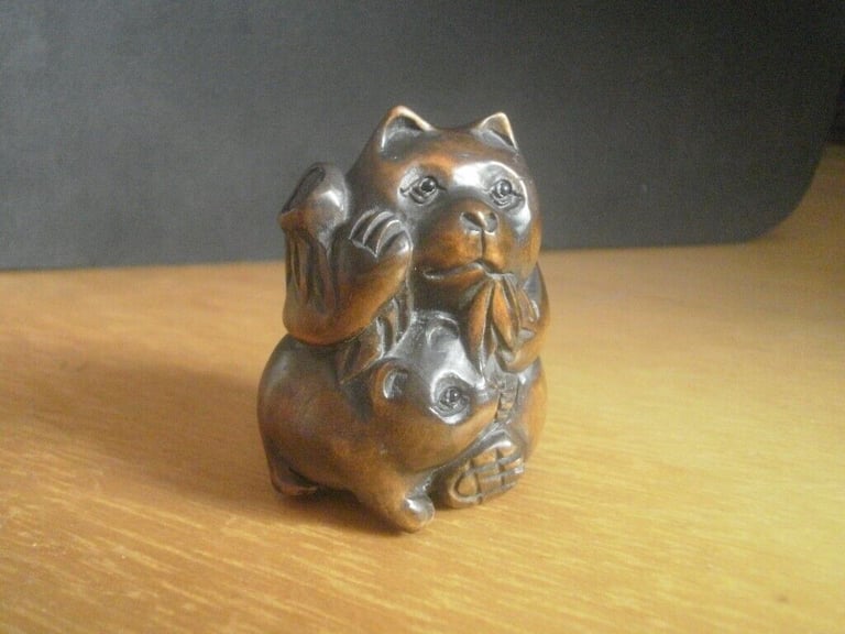 Netsuke gifts hand carved wooden collectable ornament over 300 to choose from