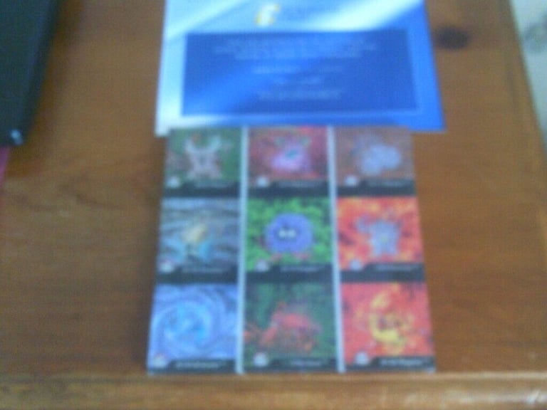 POKEMON  SET OF 9 UNCUT SHEETS LENTICULAR HOLOGRAMME SERIES ONE WITH COA