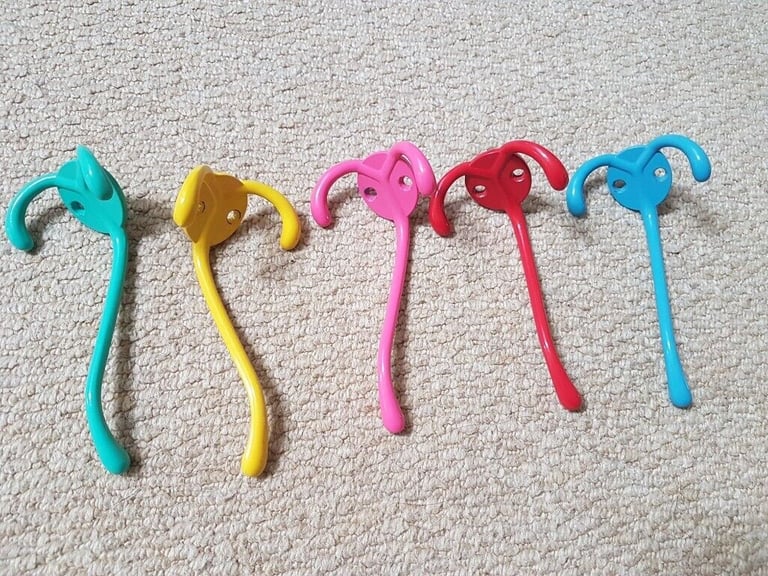 image for Multi colour door hooks