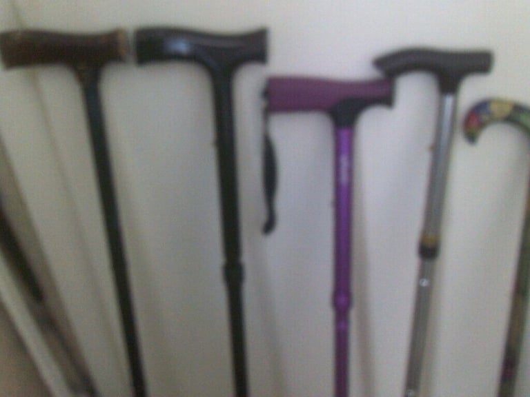 7 MIXED WALKING STICKS BUYER COLLECTS  