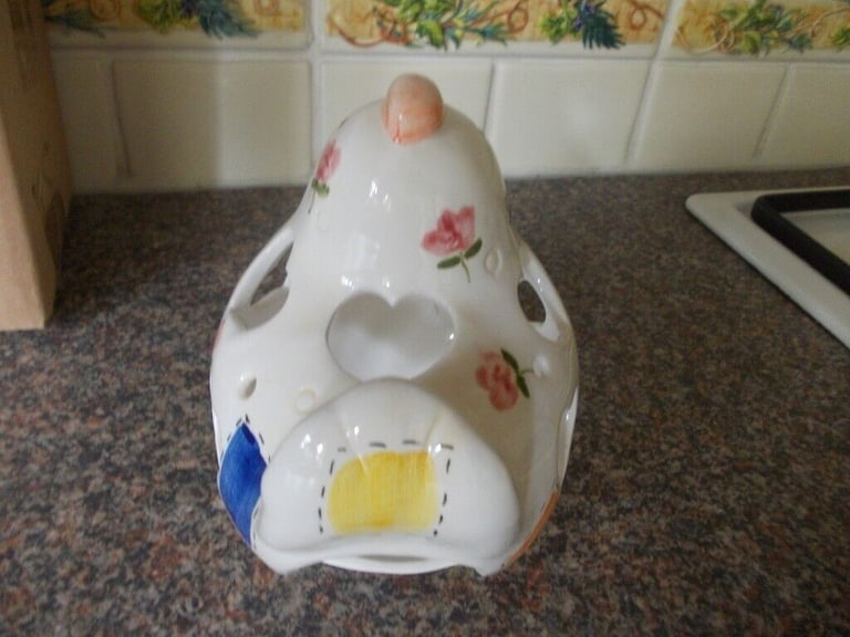 New boxed ornament cotton wool ball container