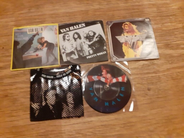5 x van halen singles picture disc  / sealed 