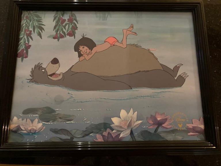 image for Disney Store Jungle Book Commemorative Lithograph Framed Picture 