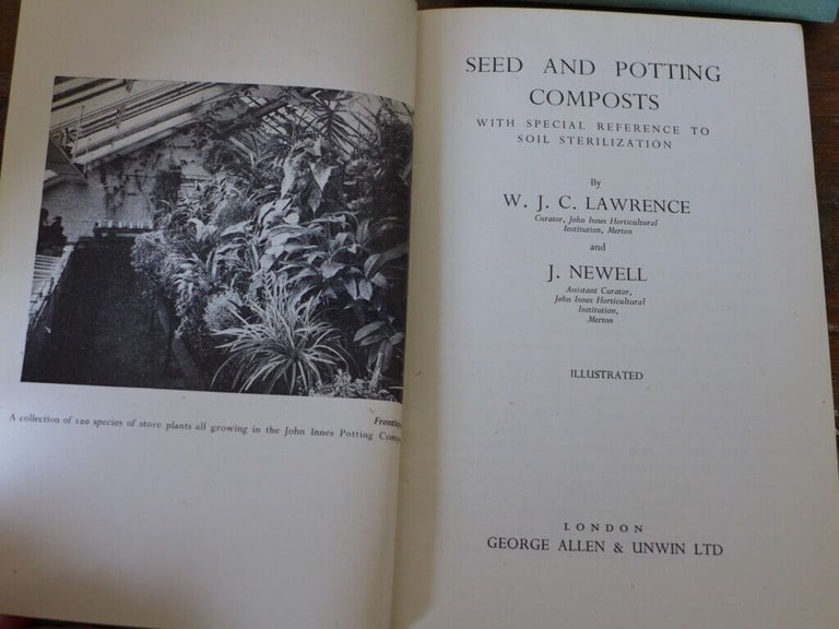 Rare Collectable Gardening Books: SEED AND POTTING COMPOSTS and CACTUS GROWING FOR BEGINNERS.