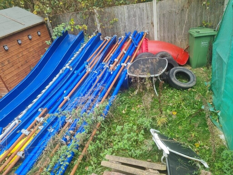 image for Outdoors slides with steel structure 