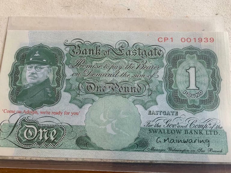 Dads Army Bank of Eastgate Novelty £1.00 Note