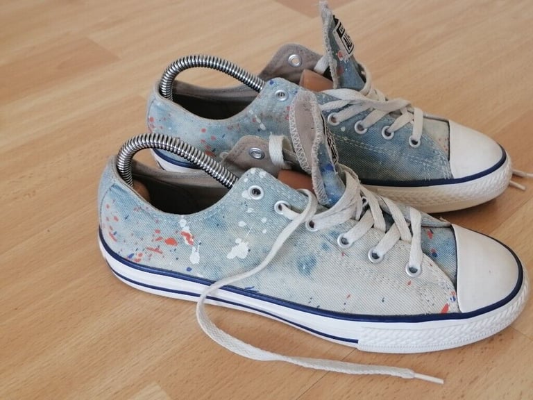 Vintage 90's CONVERSE ALL STAR Denim Canvas Pumps. Size : UK 5.5. EU 38 