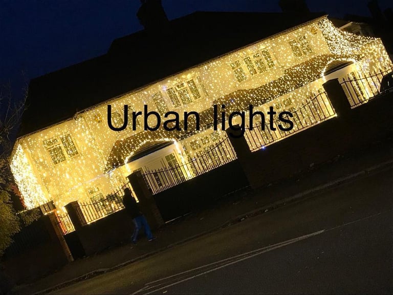 image for Asian wedding lights hire, Indian outside house lights hire, wedding mehndi stage hire, house lights