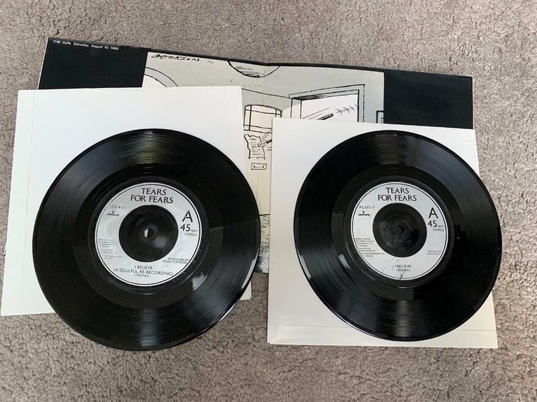 Tears For Fears I Believe Gatefold 2x7” Vinyl Record 