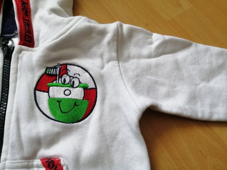 ChildsBaby's Fleece Lined Hooded Jacket /top Age 12 - 18 Months