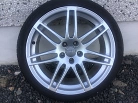 19INCH GENUINE 5/112 AUDI RS4s ALLOY WHEELS WITH TYRES FIT VW SEAT SKODA ETC