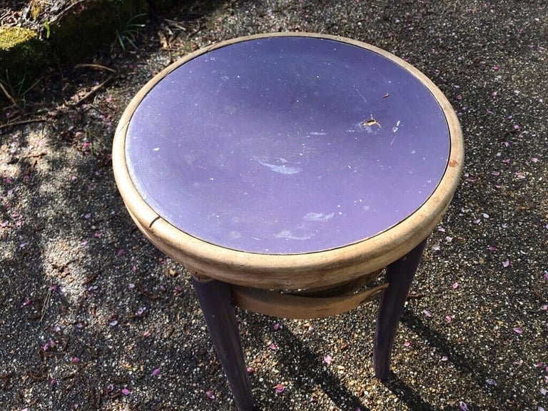 Bentwood Stool in purple