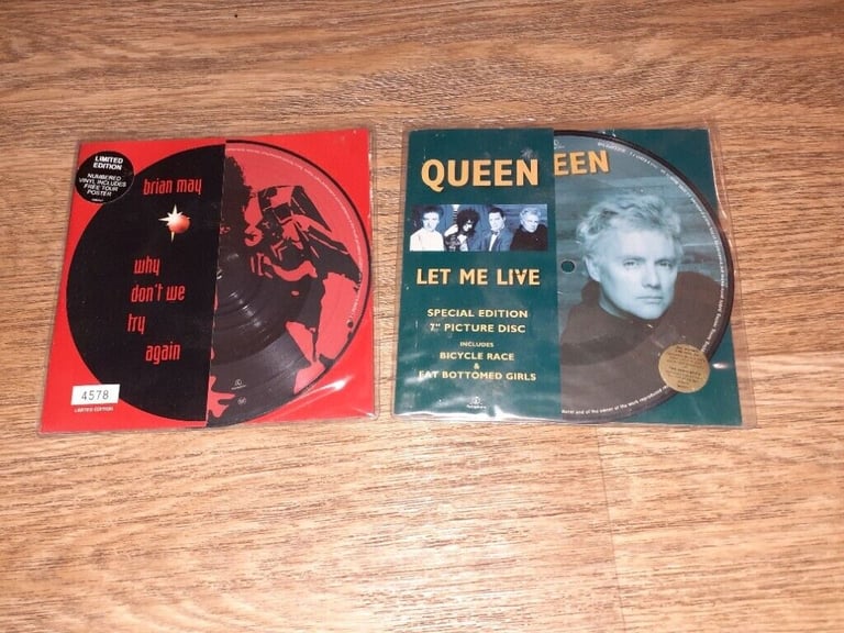 2 x 7 inch picture disc queen / Brian may 