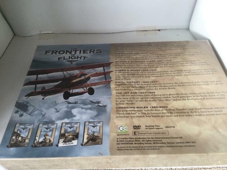 Frontiers of Flight DVD set ( unopened ) 