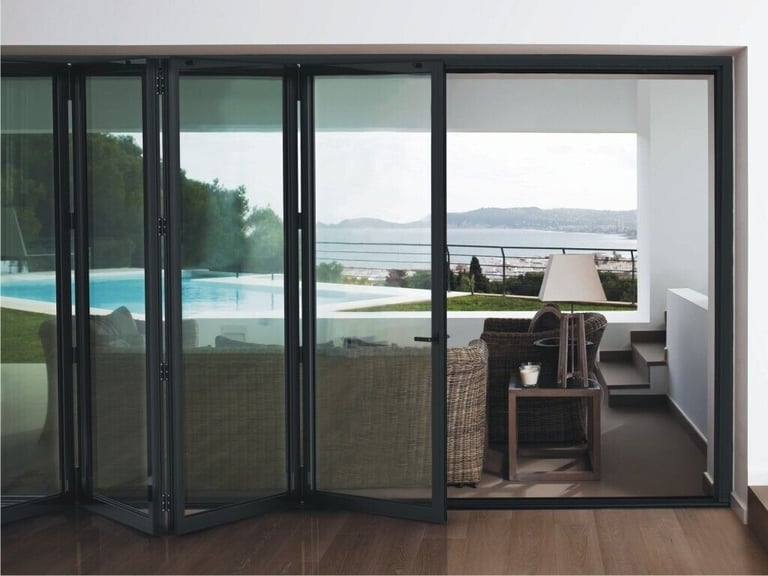 image for Branded Aluminium Bifold Doors Dual Colour