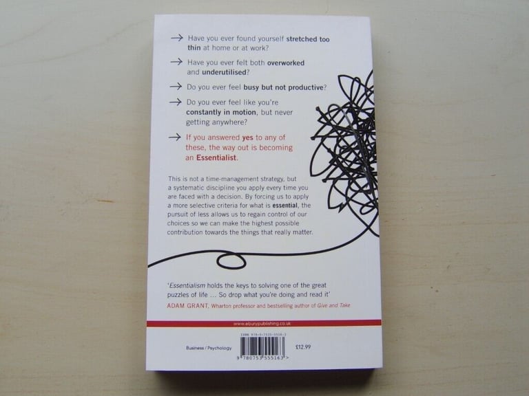 ESSENTIALISM by G.McKEOWN