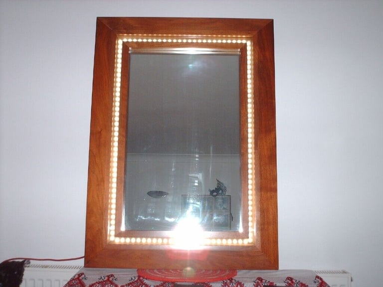 Mirror with LED lights